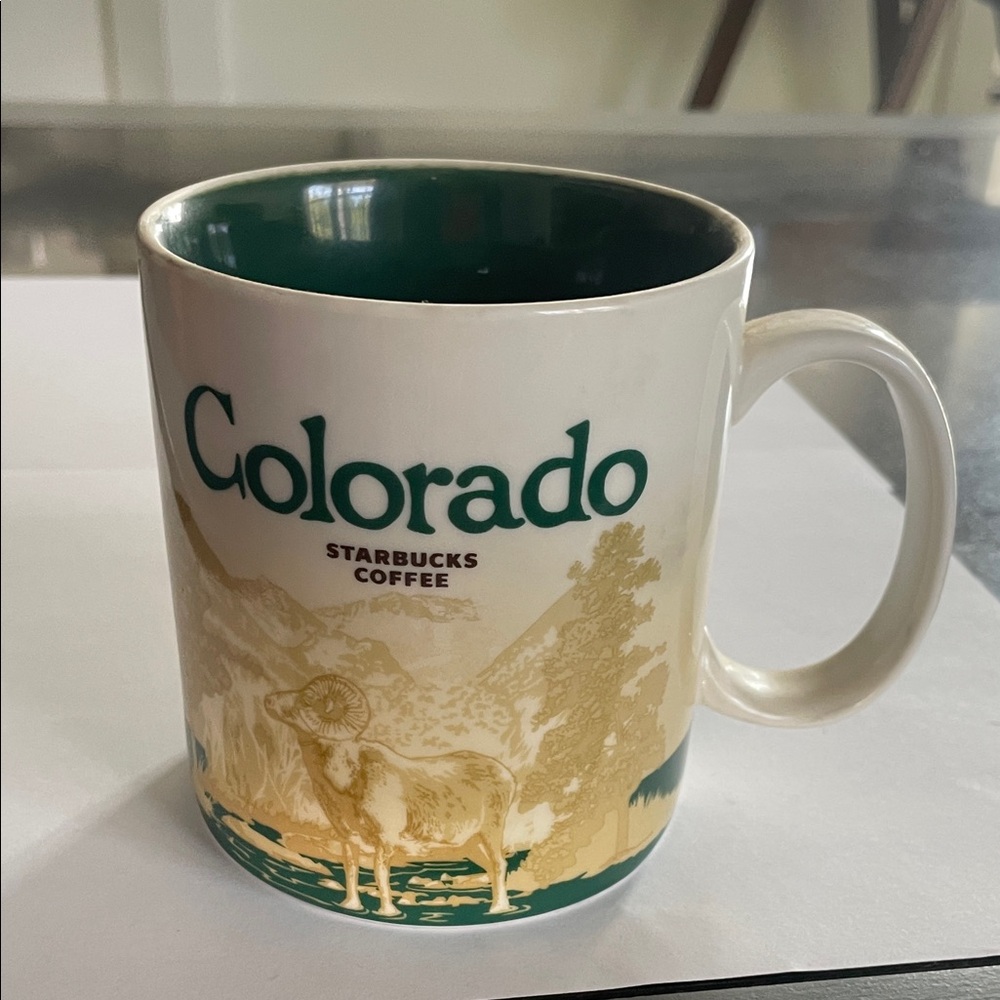 Starbucks Colorado Mug - Green and Cream - Global Icon Series